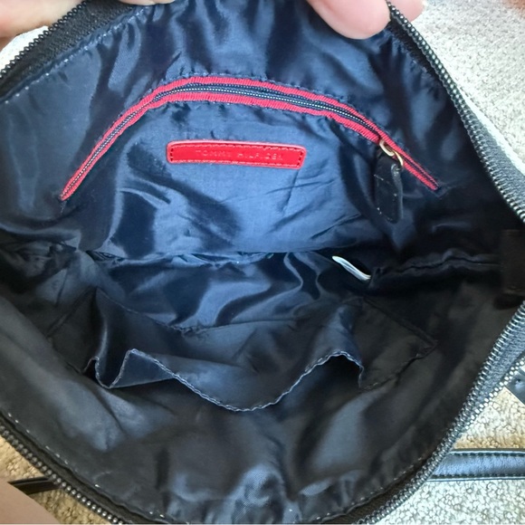 Tommy Hilfiger Nautical Stripe Canvas Vegan Leather  Adjustable Crossbody Bag - Picture 8 of 8